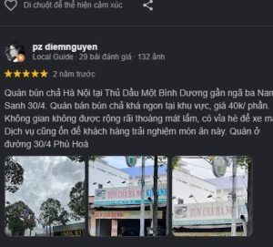 Đánh Giá Quán Bún Chả